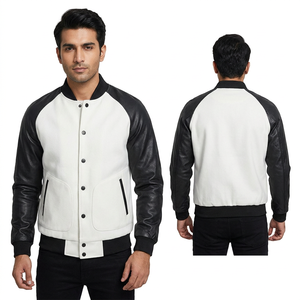 Best premium Custom <b>Men</b> Fleece Varsity <b>Jacket</b> from Pakistan New Style Breathable with Stand collar College <b>Baseball</b> <b>Jacket</b> <b>Men</b> - Product Image 1