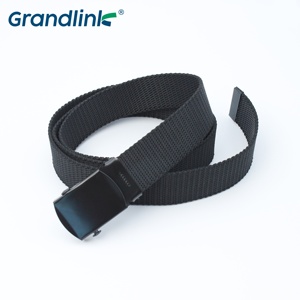 Yüksek kaliteli rahat Polyester/pamuk kemer özel Logo altın demir toka açık havada kot için stil dokuma tuval kumaş kemer - Product Image 2