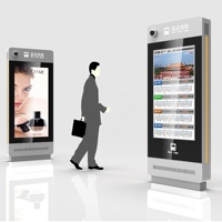 Pantalla de publicidad de autobús señalización digital y pantallas publicidad de pie quiosco LCD parada de autobús señalización Digital