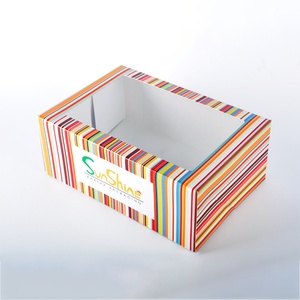 Rainbow One-Piece <b>Folding</b> Paper <b>Box</b> for Cakes Premium Material for Display and <b>Storage</b> Cake <b>Box</b> - Product Image 2