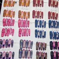 Uñas Postizas Hechas a Mano con Acabado Brillante, Precio al por Mayor, 10 Piezas/Juego, Arte de Uñas de Lujo, Alta Calidad, Proveedor de Uñas Postizas Más Vendidas