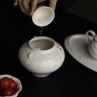 Bol à thé en céramique fait main, finition éclat de cendre de bois, texture martelée, large ouverture, capacité 500/700 ml, style chinois, pour rinçage et rejet de thé
