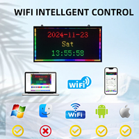 Venta caliente 64*32cm P2.5P4P5 Pantalla de señal de publicidad LED programable a todo Color Tablero de mensajes de desplazamiento LED al aire libre