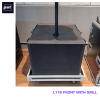 PAT LL118 Caisson de basses passif 18 pouces 1300W de puissance maximale en contreplaqué de bouleau pour système de sonorisation de tournée, DJ et sonorisation live