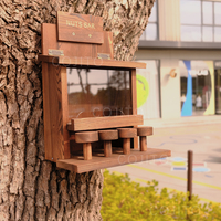 Mangeoire à oiseaux en bois pour l'extérieur, nichoir pour oiseaux, maison pour oiseaux, abri pour oiseaux, résistant au vent pour la colombe-de-voie