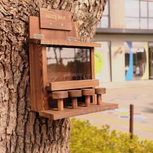 Bird House Wooden Bird Feeder Outdoor Bird <strong>Cage</strong> House <strong>Pet</strong> House Woodpecker Windproof - Product Image 2