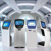 Écran tactile infrarouge de 17 pouces Banque/hôpital/clinique numérique Appel électronique Distributeur de billets Machine Système de gestion de file d'attente