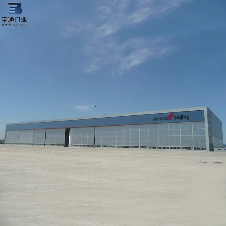 Baotong-puerta de hangar deslizante, mega puertas de pvc