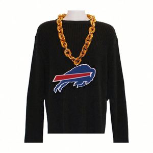 College Football Teams' 3D Vibrant Mascot Fanchain Via Ring Loop Promotional Lanyards with Foam LED Light Necklace - Product Image 1