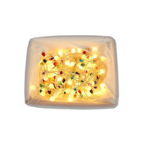 Intérieur Extérieur Ip22 Étanche Blanc Chaud Plug in Arbre de Noël Décoratif Led Globe Ball String Fairy Light 6m40led