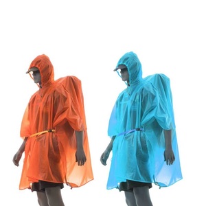 Multifunction 3 in 1 Poncho Sleeves <strong>Raincoat</strong> 15 D Silicon Poncho for Outdoor Hiking Fishing Outdoor <strong>Nylon</strong> - Product Image 2