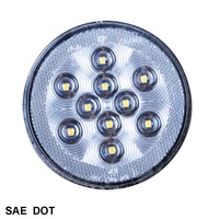 Feu arrière LED rond de 4 pouces, feu de recul, feu arrière de camion/remorque, conforme aux normes DOT/SAE/FMVSS/108/RoHS