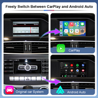 Wireless CarPlay Android Auto MirrorLink untuk Mercedes Benz B/C/E-Class GLA CLA GLK SLK CLS W204 W176 W246 Dukungan Suara dan Kamera