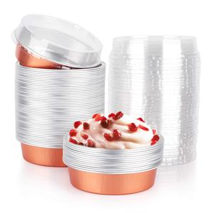 Aluminum <b>Foil</b> Microwave Safe Food <b>Containers</b> Disposable 150ml Aluminium Food Packaging Baking Cups - Product Image 1