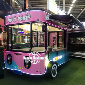 <b>Electric</b> Vintage Food Truck Trailer Fully Equipped Stainless Steel Mobile Ice Cream Snack Delivery Truck for Sale 2 Years - Product Image 1