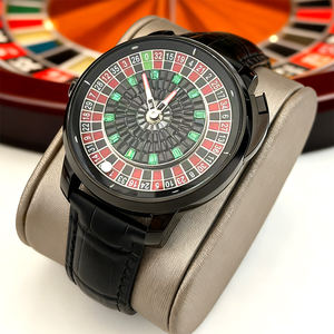 <span class=keywords><strong>Montre</strong></span> mécanique pour homme avec fonction roulette <span class=keywords><strong>russe</strong></span>, bracelet en cuir, design à bouton rotatif, <span class=keywords><strong>mouvement</strong></span> NH35, version OEM/ODM disponible - Product Image 1