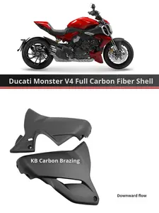 <span class=keywords><strong>Ducati</strong></span> <span class=keywords><strong>Diavel</strong></span> V4 Fibra de carbono Acabado brillante Negro Accesorios completos para vehículos Modificación Shell Carenado - Product Image 6