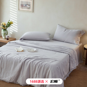 Edredón de Verano Tencel 2.5-3 Jin, Lavable a Máquina, Color Sólido, Juego de Ropa de Cama Rectangular - Product Image 3