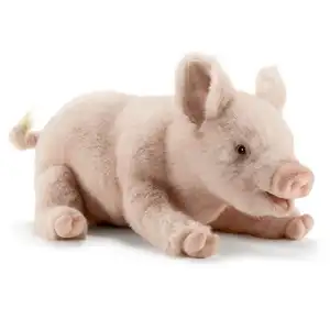 Plush Material faux fur natural pig stuffed animal toys