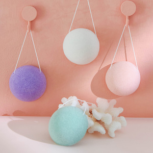 Esponjas Faciales de <span class=keywords><strong>Konjac</strong></span> Orgánicas con su Logotipo, Esponja de <span class=keywords><strong>Konjac</strong></span> Natural Suave para Lavar la Cara y el Cuerpo, Desmaquillante - Product Image 4
