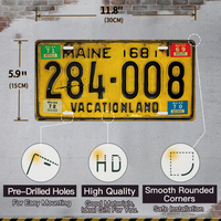 Vintage USA Staatskennzeichen Metallschild Kentucky Maine Alaska Louisiana Retro Garage Bar Wanddekoration Männerhöhle Geschenk