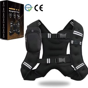 <span class=keywords><strong>Chaleco</strong></span> ponderado con rayas reflectantes para entrenamiento, entrenamiento de fuerza, correr, Fitness, construcción muscular, pérdida de <span class=keywords><strong>peso</strong></span>, levantamiento de pesas - Product Image 1