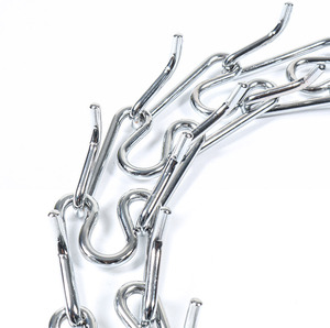 Collare regolabile per allenamento con fibbia a sgancio rapido collare per cani placcato cromato - Product Image 4