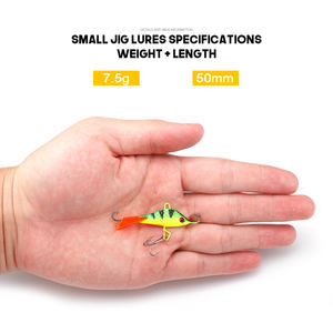 Vtavta-cebos de hundimiento brillantes, 50mm, 7,5g, cabeza de plantilla de metal para <span class=keywords><strong>pesca</strong></span> en hielo, agua salada, para <span class=keywords><strong>invierno</strong></span> - Product Image 2