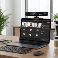 Kamera Web USB 4K HD CMOS Auto Focus dengan Pengambilan Suara dan Sudut Lebar Datar untuk Konferensi Video 48MP 60fps