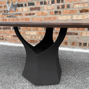 Pieds de table <span class=keywords><strong>en</strong></span> fonte robustes et résistants à la rouille, base de table basse <span class=keywords><strong>en</strong></span> fer forgé pour usage extérieur, patio, <span class=keywords><strong>jardin</strong></span>, restaurant, salle à manger - Product Image 4