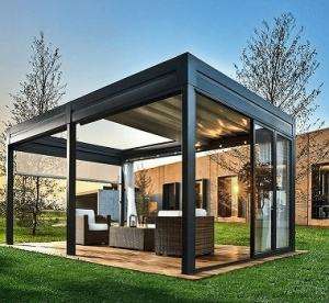 Pérgola de Aleación de Aluminio de Estilo Chino Personalizada para Exteriores, Pabellón de Ocio Fácil de Montar, Modelo <span class=keywords><strong>DUODA</strong></span> 888 para Jardín o Patio - Product Image 2