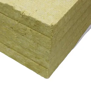 High Density Rock Wool Board Insulation Panels Mineral wool board Waterproof Fireproof Insulated Rock Wool Sandwich Panels