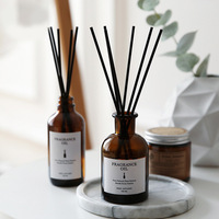 100ml pas de feu aromathérapie huile essentielle diffuseur de parfum pour la maison ensembles de diffuseurs de roseaux écologiques motif liquide désodorisant pour la maison