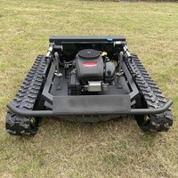 Robot Mini mesin pemotong rumput, traktor mesin pemotong rumput kendali jarak jauh untuk pertanian