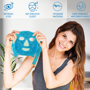 Maschera di ghiaccio perle di gel impacco di ghiaccio riutilizzabile caldo e <span class=keywords><strong>freddo</strong></span> per il viso - Product Image 2
