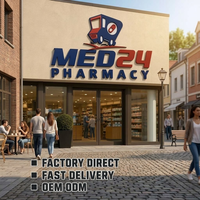 Lettres métalliques 3D personnalisées avec logo imprimé pour enseignes de pharmacies et de commerces de détail