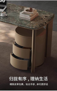 Escritorio Ejecutivo de Mármol Italiano de Lujo Ligero <span class=keywords><strong>2026</strong></span>, Mesa de Oficina de Diseño con Superficie de Piedra Premium para Villa, Mansión o Espacio de Trabajo de CEO - Product Image 4