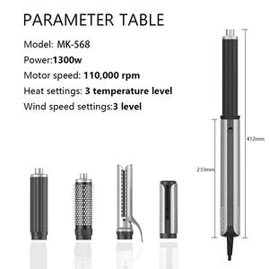 Logo a colori personalizzati 5 <span class=keywords><strong>in</strong></span> <span class=keywords><strong>1</strong></span> strumenti per lo Styling con Display a LED Auto Shutoff air capelli ricci pettine per asciugatura dritta - Product Image 2
