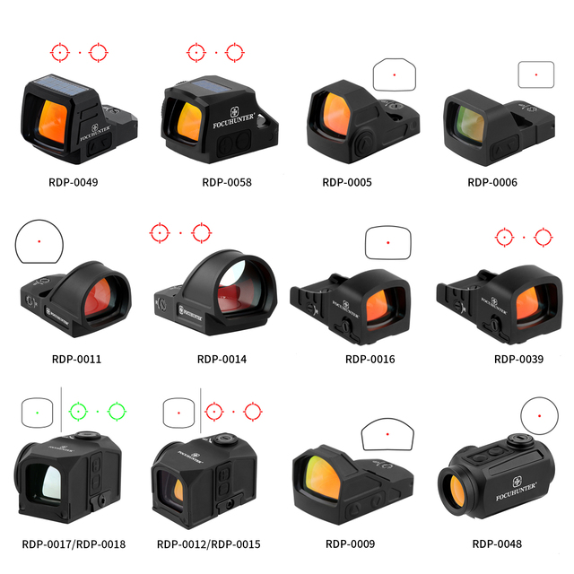 Focuhunter Shake Awake Red Dot Sight Green Dot Series with IPX7 Waterproof and Shockproof Night Vision Telescopic Sight