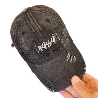 Casquette de baseball en jean délavé rétro très tendance pour femme – Respirante et imperméable, idéale pour toutes les saisons et la protection solaire en extérieur