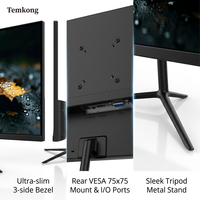 Moniteur 23,8 pouces FHD IPS 100Hz, 1920*1080, 99% SRGB 5ms VESA 75*75, support trépied en métal, bureau, domicile, OEM en gros