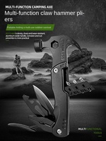 Pince multifonction marteau à griffes en acier inoxydable, outil durable avec étui en nylon, garantie 1 an, pour survie en extérieur, camping, chasse, randonnée