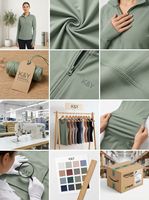 Shorts 3/4 sportifs en nylon tissé respirant à séchage rapide, taille haute, coupe régulière, pour yoga et fitness