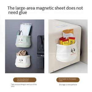 Wholesale Refrigerator Side Door Storage Bucket Household <b>Kitchen</b> Multifunctional Plastic Wall-Mounted Magnetic No-Drill Modern - Product Image 6