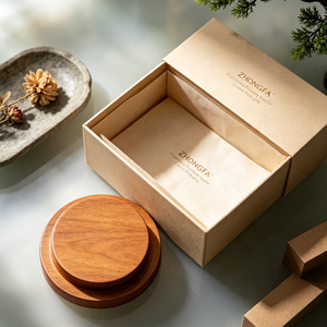 Tapa Redonda de Madera de Pino Personalizada para Frascos de Velas con Logotipo, Tapa Inteligente con Recubrimiento Negro para Frascos de Vidrio de 100 ml, Envases Químicos, Diseño Moderno - Product Image 3