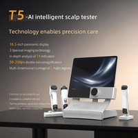 Analyseur de diagnostic du cuir chevelu 2026 avec microscope à zoom 200X, visualisation en temps réel et test d'humidité pour l'examen du cuir chevelu et la gestion capillaire