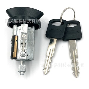 Cylindre de serrure de contacteur d'allumage Ford 1L3Z11582A avec 2 clés en alliage de zinc noir pour camion et véhicule - Product Image 1