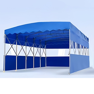 Carpa Plegable Retráctil Tipo Acordeón con Ruedas para Garaje, Toldo de Caravana y Cochera - Product Image 1