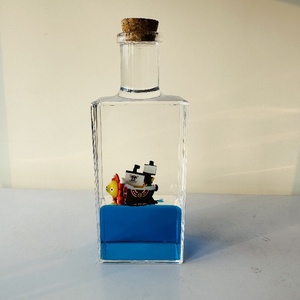 Barco pirata en una botella Barco en una caja Thousand Sunny Drift Bottle Liquid Wave Pirate Ship Decor - Product Image 3