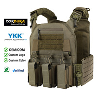 Porte-plaques à déconnexion rapide, système Molle, triple rabat intégré, coque résistante aux déchirures, gilet de protection corporelle pour le sport